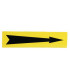 Etiqueta flexible adhesiva amarillo flecha negra- DIFF - 907090  - (X10)
