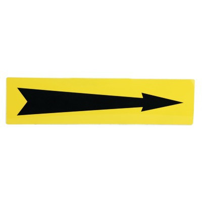 Etiqueta flexible adhesiva amarillo flecha negra- DIFF - 907090  - (X10)