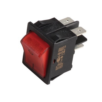 Interruptor bipolar luminoso rojo- DE DIETRICH - 95325090