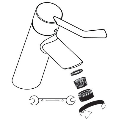 Hg régulateur du jet laminar m24x1 5 l- HANSGROHE - 95987000