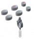 Set de boutons poussoirs thermostatiques- HANSGROHE - 97231000