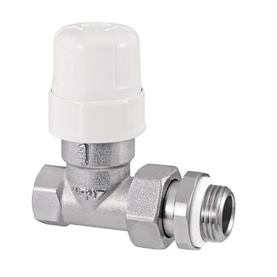 Convertible straight radiator valve body 3/8 RFS (built-in seal on connector)- RBM - 320300