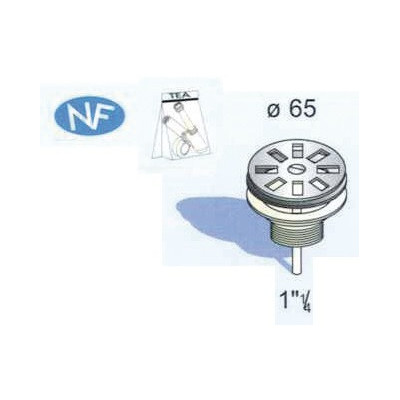 Bonde lavabo à grille- DIFF - 98241