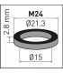Rubber washer for aerator insert M24- NEOPERL - 78133096  - (X10)