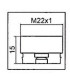 Adaptador para aireador CLINIC SNAP M22x1- NEOPERL - 1437190