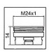 Adaptateur pour aérateur CLINIC SNAP M24x1- NEOPERL - 1437290