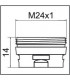 Adaptateur pour aérateur CLINIC SNAP M24x1- NEOPERL - 1437290