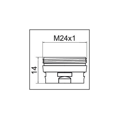 Adapter for CLINIC SNAP M24x1 aerator- NEOPERL - 1437290