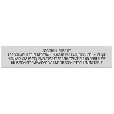 Brise jet plastique F22x100- DIFF - 99042  - (X10)