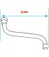 Connection and gooseneck F15/21 x 150mm- DIFF - 99053
