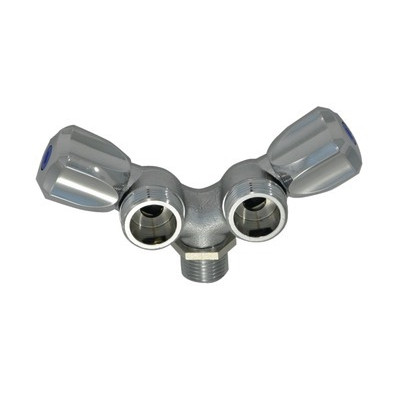 Robinet machine à laver équerre double Y- DIFF - 99391