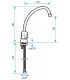 Monomando para fregadero NIAGARA DISC- ROCA - A5A8470C00