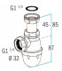 Siphon lavabo L211- NICOLL - 0201001