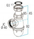 sifón PVC fregadero 552- NICOLL - 0204002