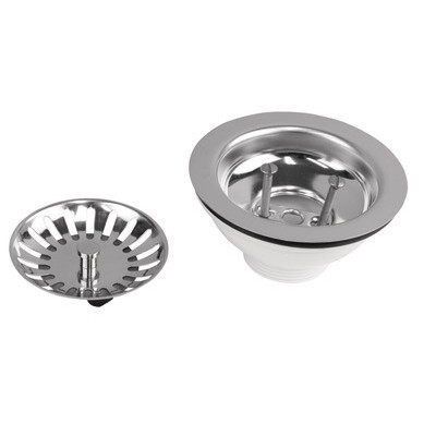 Sink waste plug with basket, no overflow pipe- NICOLL - 0204122