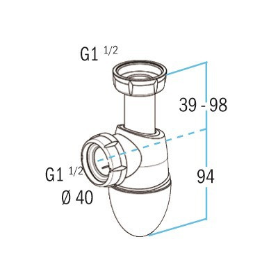 Sink drain BM552- NICOLL - 0224286