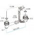 Waste plug and plastic waste outlet- NICOLL - 0204310