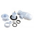 Waste plug and waste trap for sink L215 NF- NICOLL - 0201007