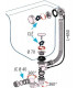 Bathtube waste outlet TBR07- NICOLL - 0203577