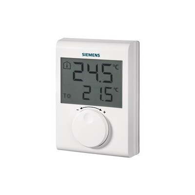Termostato de ambiente a pilas con pantalla LCD- SIEMENS - RDH100