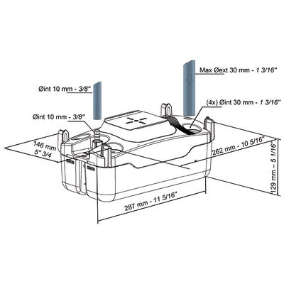 Condensate lift pump SI 83- SAUERMANN - SI83CE42UN23