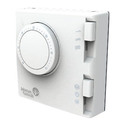 Room thermostat 2 pipes 3 speeds On/Off Summer/Winter- JOHNSON CONTROLS - T125BAC-JS0-E