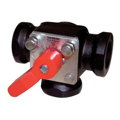 3 way sector valve, PN10, internal thread- SIEMENS - VBI31.25