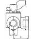 Válvulas con sector 3 vías PN10 con empalmes roscados- SIEMENS - VBI31.25