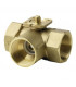 3-port ball valve, internal thread, PN40, DN32, kvs 16- SIEMENS - VBI61.32-16