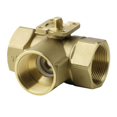 3-port ball valve, internal thread, PN40, DN32, kvs 16- SIEMENS - VBI61.32-16