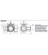 3-port ball valve, internal thread, PN40, DN32, kvs 16- SIEMENS - VBI61.32-16