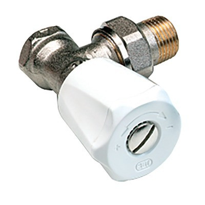 Angle radiator valve single adjustable flow setting F 1/2- COMAP - 418204