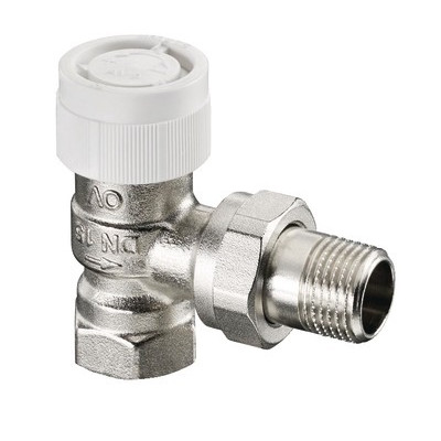 Presetting thermostatic radiator valve body angle AV9 DN10- OVENTROP - 1183703