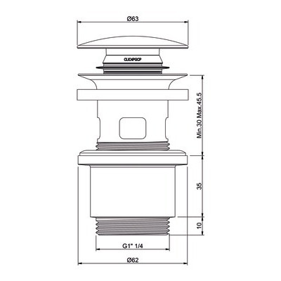 Bonde CLIC-CLAC universelle- DIFF - 98238