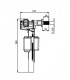 Robinet flotteur compact M3/8" latéral  NF- ROI - 98940