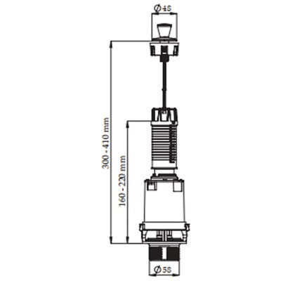 Mécanisme à tirette simple volume non NF- ROI - 98942