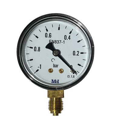 MANOMETRE SEC Cl. 1,6 Ø63 VERT. 1/4" -1/- DIFF - 926774