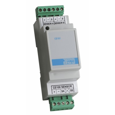 GAS DETECTOR  - Extension module 2 sensors CE 101 FOR CENTRAL CE 101 - TECNOCONTROL : CE101