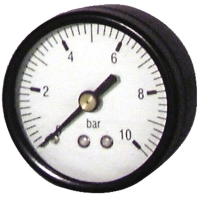 Runder Druckmesser 0 bis 10 bar Durchmesser 50mm M1/4" - DIFF