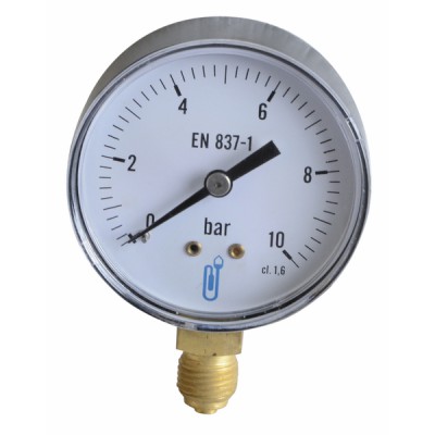 Pressure gauge 0 to 10 bar ø63mm - DIFF