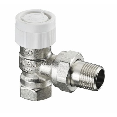 presetting thermostatic radiator valve bodies angle AV9 DN10 (X 25) - OVENTROP : 1183703