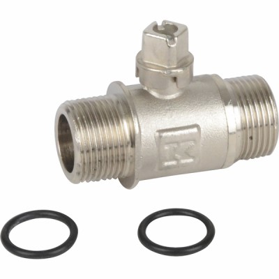 3/4" isolation valve male male square - DIFF for Frisquet : F3AA40144