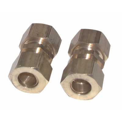 Fitting olive straight tube 14mm x tube 14mm  (X 2) - DIFF