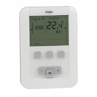 Programmable thermostat hager ek520 batteries lr6 - HAGER : EK520