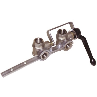 Plumbing fixtures double valve 3way inversion tank - DIFF