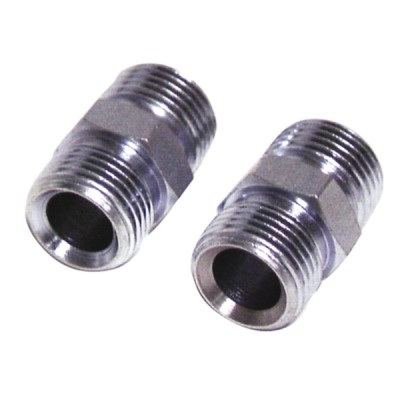 Nipple fuel m3/8 conical x m3/8 conical  (X 2) - DIFF