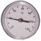 Thermomètre rond 0 à 120°C Ø63mm plonge axiale 40mm - DIFF
