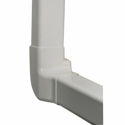 Angolo verticale diritto 60x80 bianco RAL9010 (X 4) - DIFF