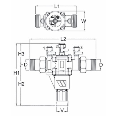 Desconector BA controlable 1" - WATTS INDUSTRIES : 2231350
