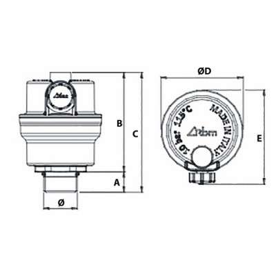 Miniluft compact 3/8 without shut-off valve  - RBM : 28270300